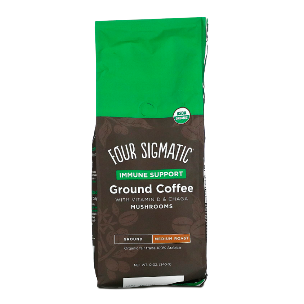 Eleva tus defensas internas con un brebaje deliciosamente funcional. Hemos combinado café orgánico premium con cuatro ingredientes que respaldan el sistema inmunitario (vitamina D, zinc, cola de pavo y Chaga) para darle apoyo a su rutina matutina.