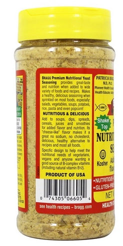 Bragg, Nutritional Yeast Seasoning, Levadura Nutricional, 127g