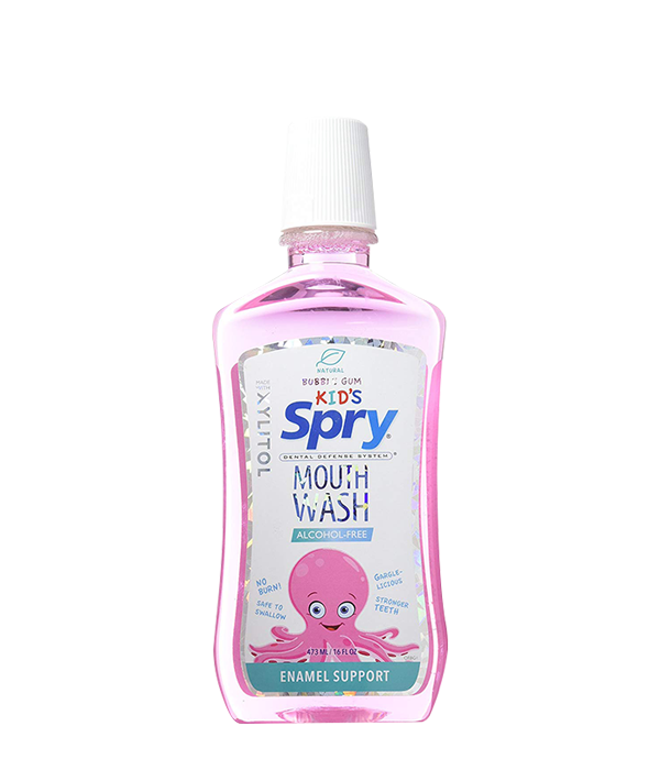 Spry, Enjuague Bucal para niños sabor goma de masca, 473 mL 