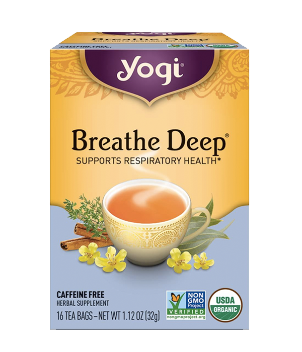 Yogi Tea, Breathe Deep - Té Orgánico Eucalipto y Canela, 16 sobres