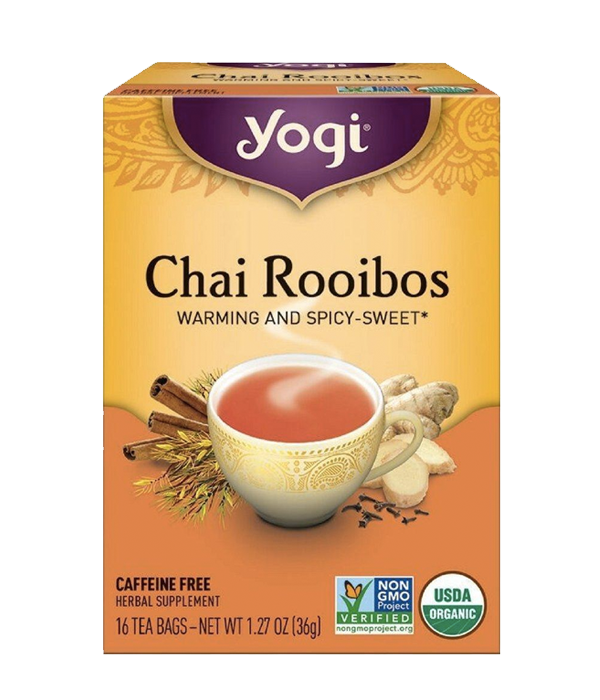 Yogi Tea, Chai Rooibos - Té Orgánico Chai Rooibos, 16 sobres