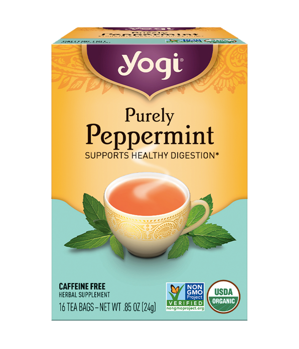 Yogi Tea, Purely Peppermint - Té Orgánico Menta, 16 sobres